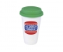 Coffee Shop 350ml Plastic Take Away Mugs - Green