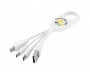 On The Go 4-in-1 USB Charging Cables - White