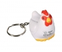Chicken Keyring Stress Toys - White
