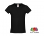Fruit Of The Loom Sofspun Girls T-Shirts - Black
