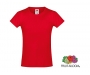 Fruit Of The Loom Sofspun Girls T-Shirts - Red